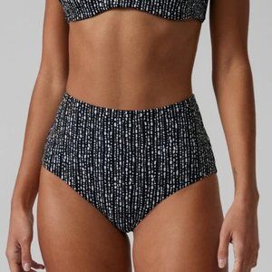Athleta High waisted bikini bottom (Maldives, rice pearl)
